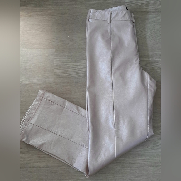 Forever21 Faux Leather Pink Pants - Picture 2 of 5